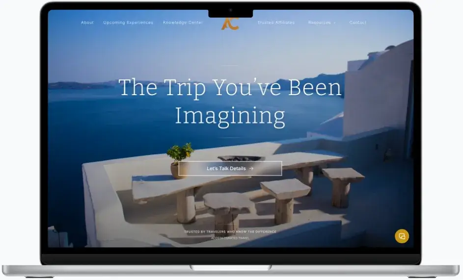 Acosta Curated Travel project preview